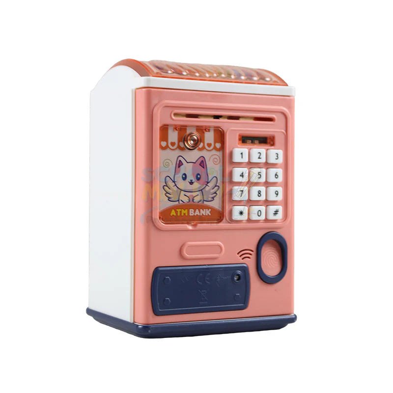Kids ATM Money Saving Machine – Password Protected Electronic Money Box | Educational Financial Learning Toy