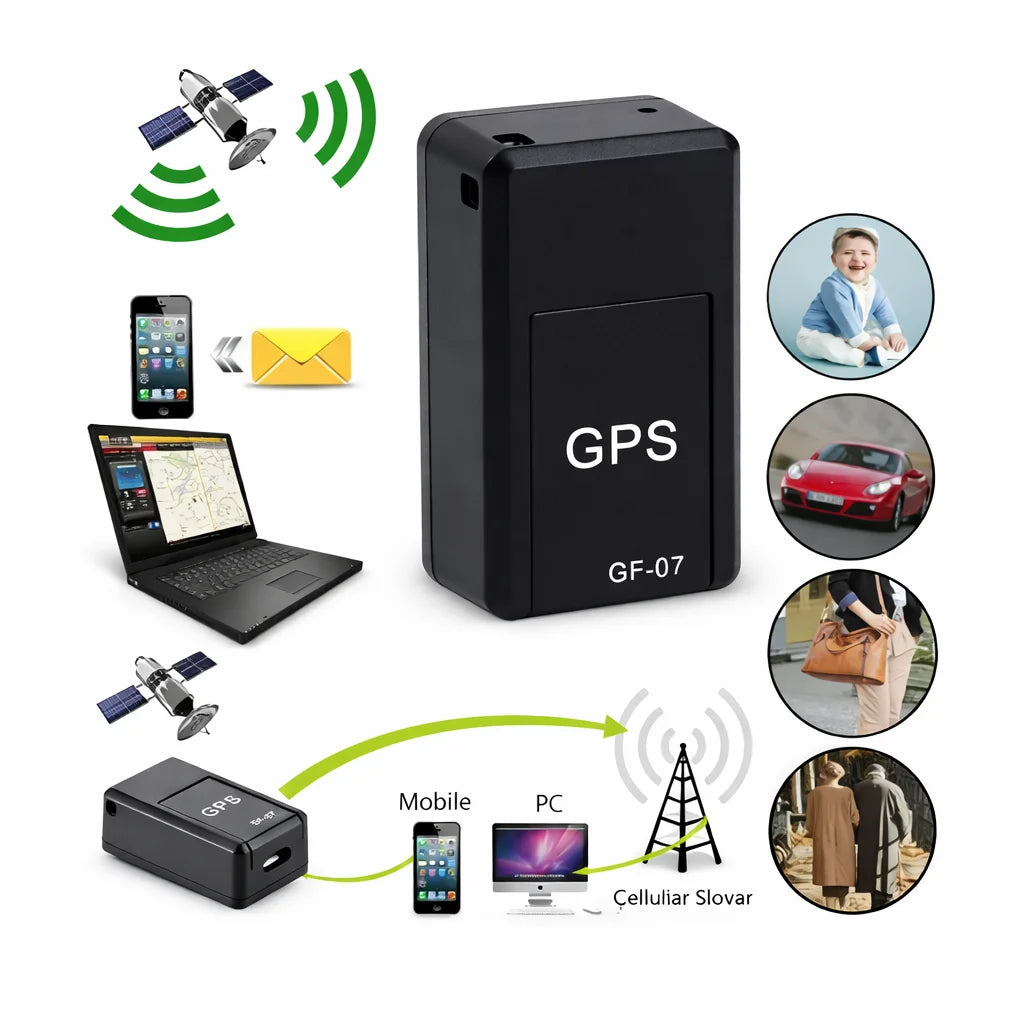 Smart Mini Magnetic GPS Tracker - Protect Your Car, Bike & Loved Ones | Smart Live Location Locator | Real-Time Car Tracking Device with Box